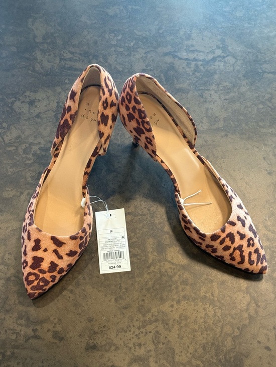 Target Shoes - A New Day Leopard Print Pointed Toe heels